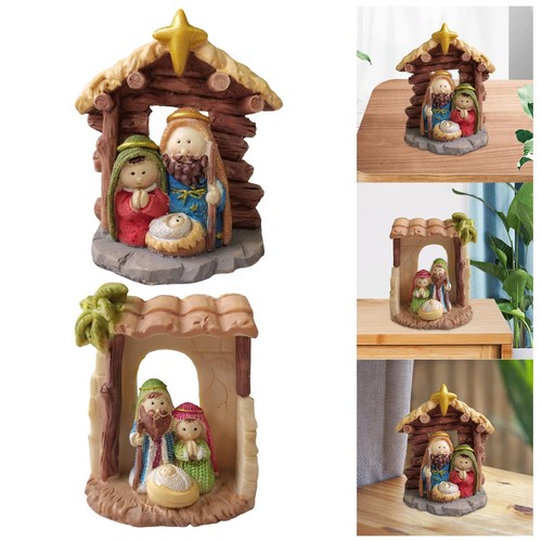 Holy family figurine - figurine, crib